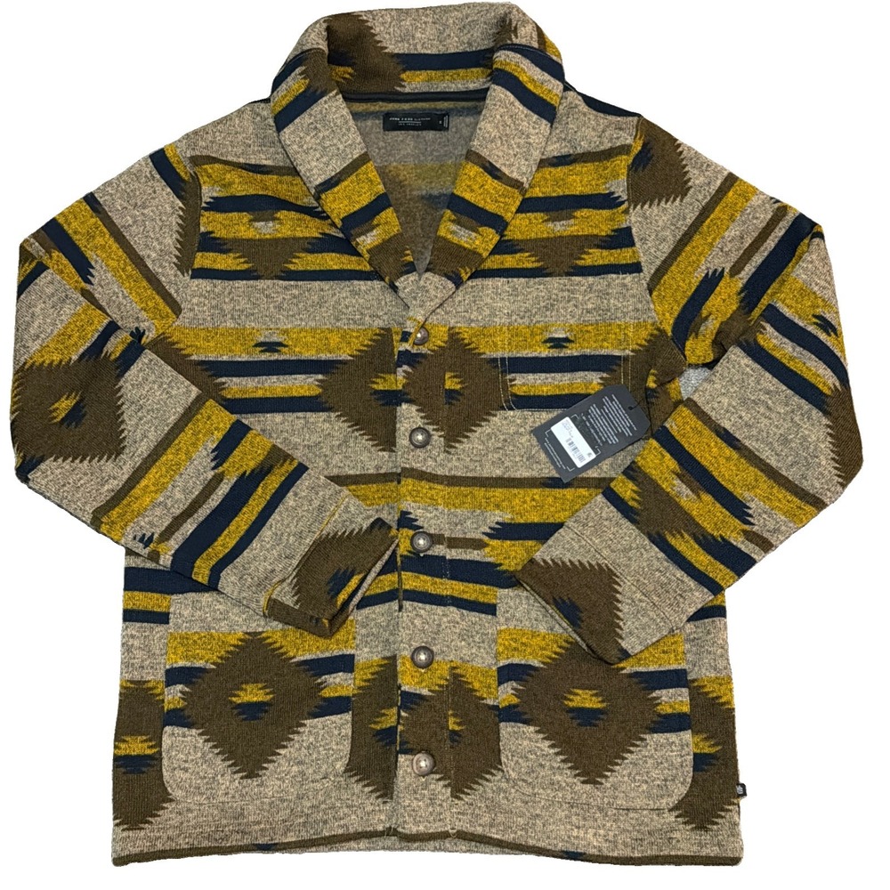 Junk Food Clothing Men's Desert Palm Sweater Size Medium Aztec Southwest NWT